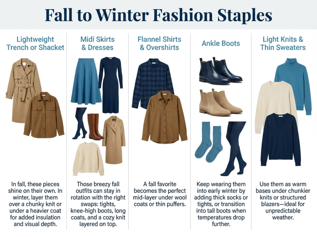 Fall to Winter Style - Fall to Winter Infographic