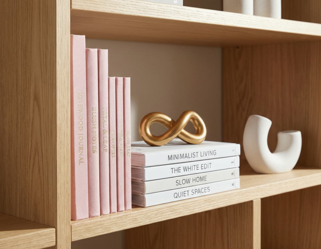 Clutter-Free Bookshelf - Mix Stacks Image
