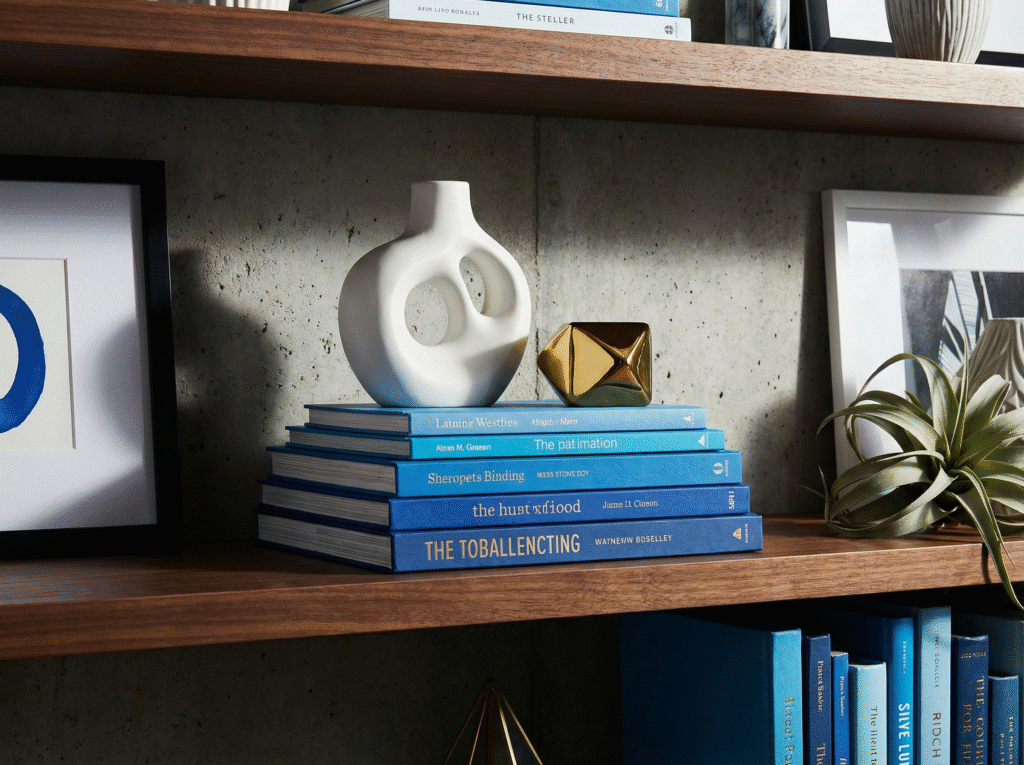 Clutter-Free Bookshelf - Rule of Three Image