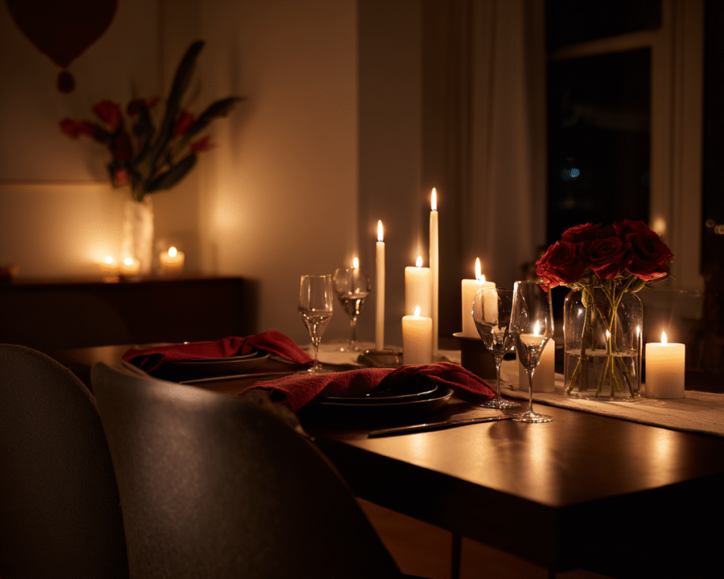 Valentine's Day at Home - Tablescape Image