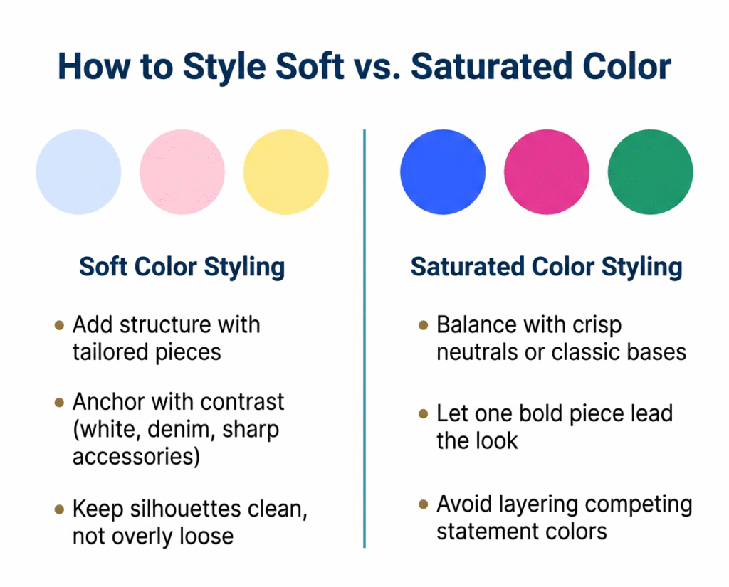 Spring Color Debate - How To Style Infographic