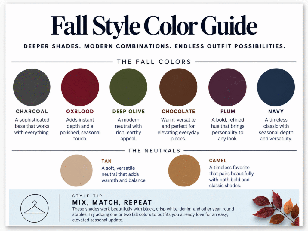 Fall Modern Style - Color Infographic